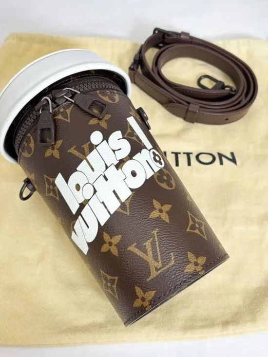 Louis Vuitton Everyday LV Coffee Cup Shoulder Bag Monogram - Picture 1 of 14